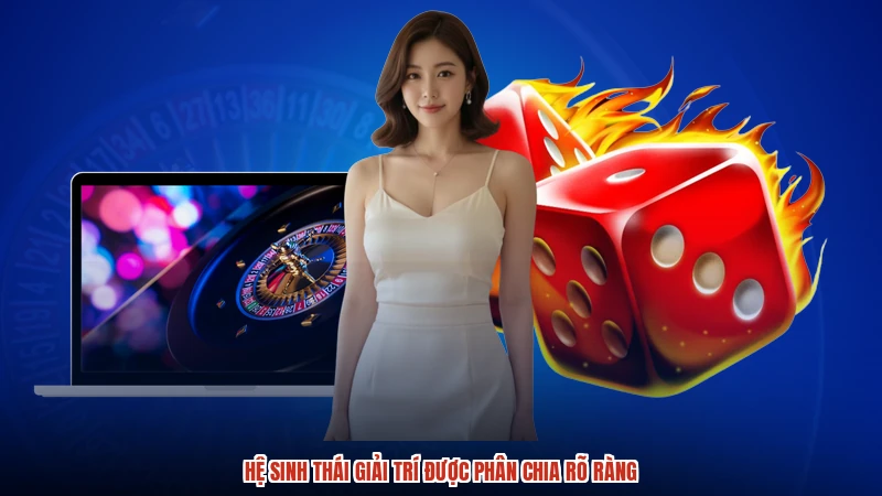 Hệ sinh thái giải trí được phân chia rõ ràng